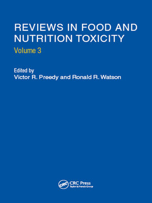 cover image of Reviews in Food and Nutrition Toxicity, Volume 3
